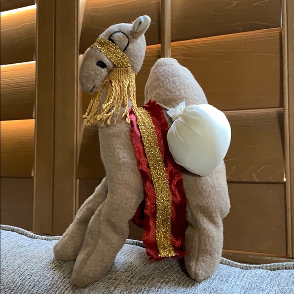 Vintage camel Nativity scene Christmas vintage fabric doll decoration used - Picture 2 of 8